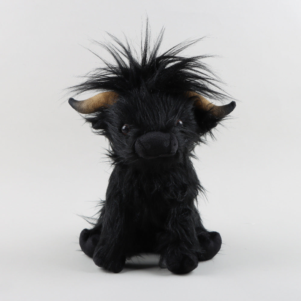 Highland Cow Plush Toy – Long Haired Simulation Stuffed Animal