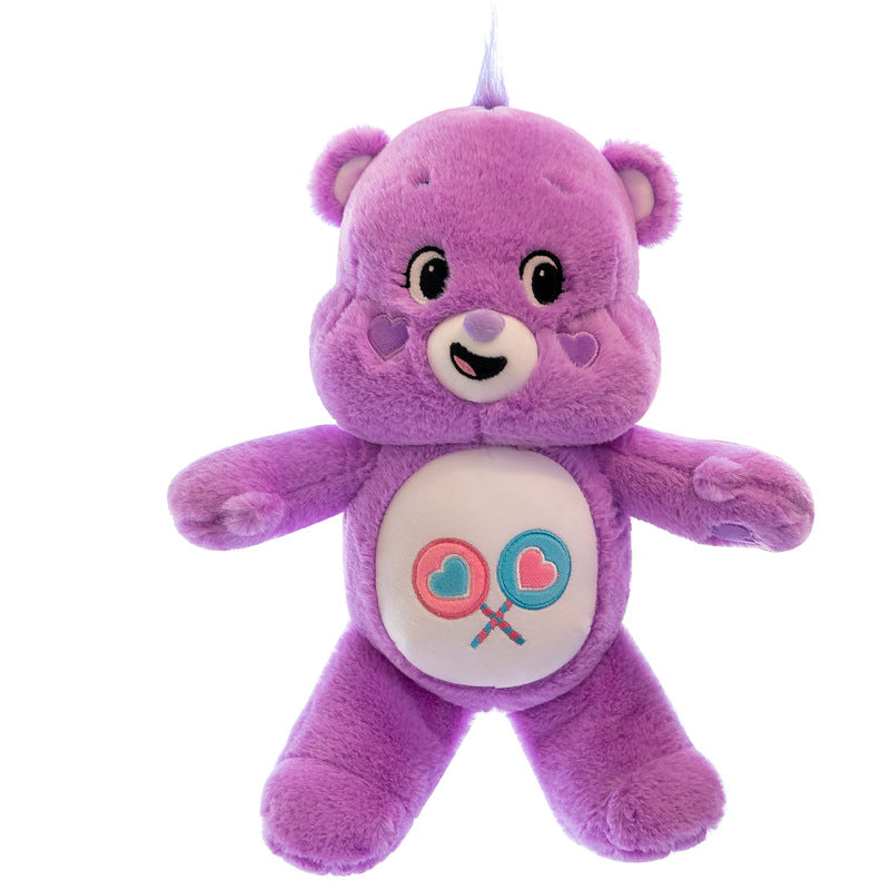 Rainbow Bear Plush Toy – Three-Color Bear Pillow Cute Plush Doll