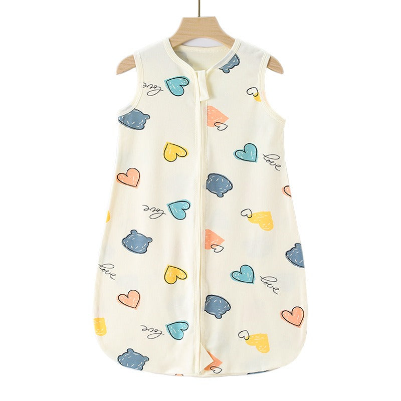 Baby Sleeping Bag – 4 Seasons Cotton Anti-Kick Vest with Zipper