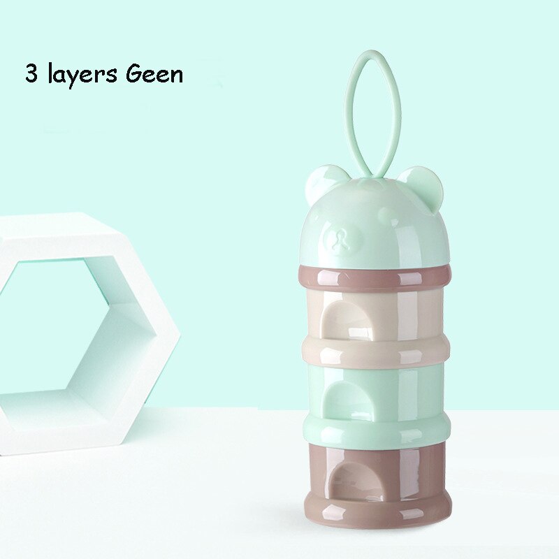 Baby Food Storage Box – 3/4 Layer Bear Style Milk Powder & Snack Container