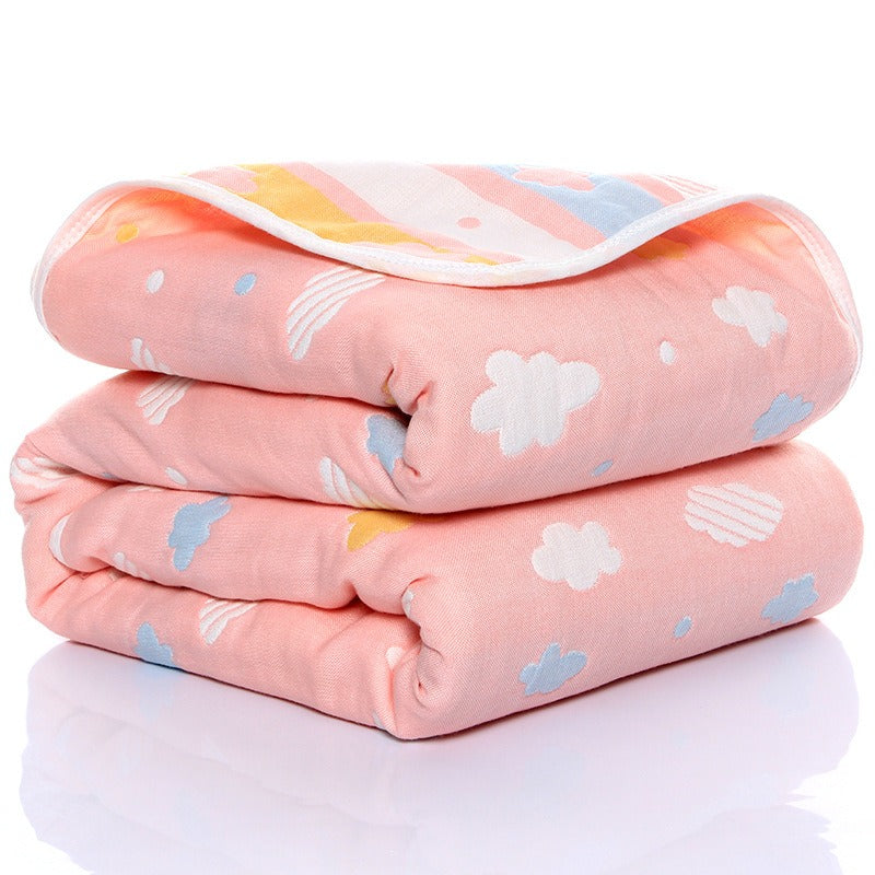Baby Gauze Towel – 6-Layer Soft Cotton Washcloth for Kids