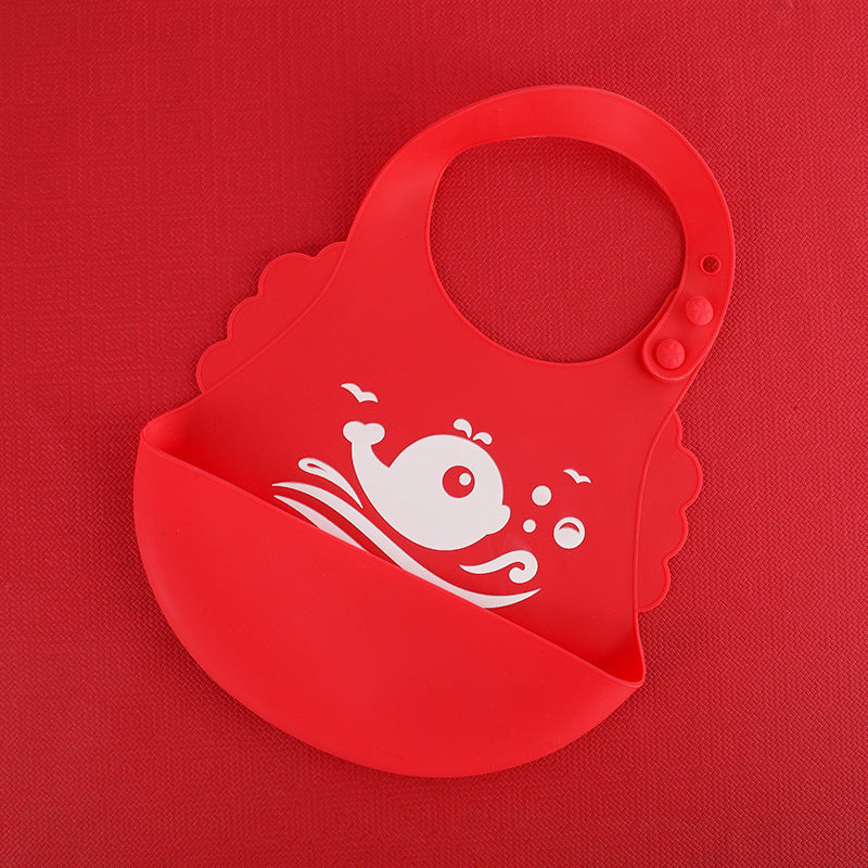 Baby Silicone Bib – Waterproof BPA Free Adjustable Pocket
