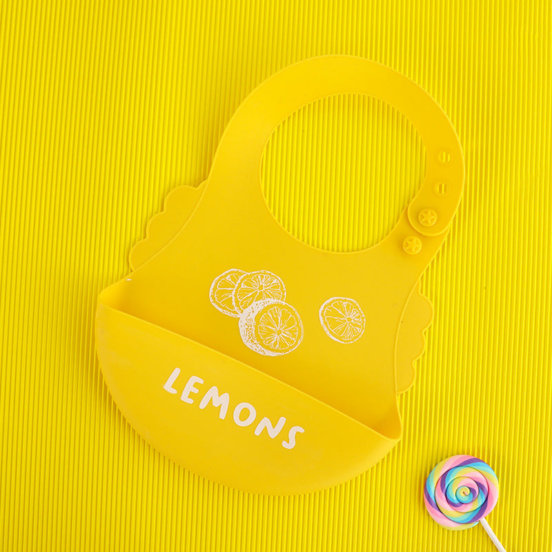 Baby Silicone Bib – Waterproof BPA Free Adjustable Pocket