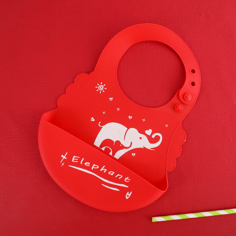 Baby Silicone Bib – Waterproof BPA Free Adjustable Pocket
