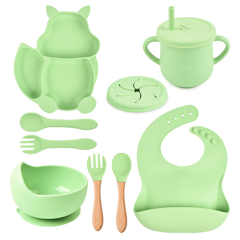 Baby Silicone Tableware Set – 8-Piece Feeding Kit