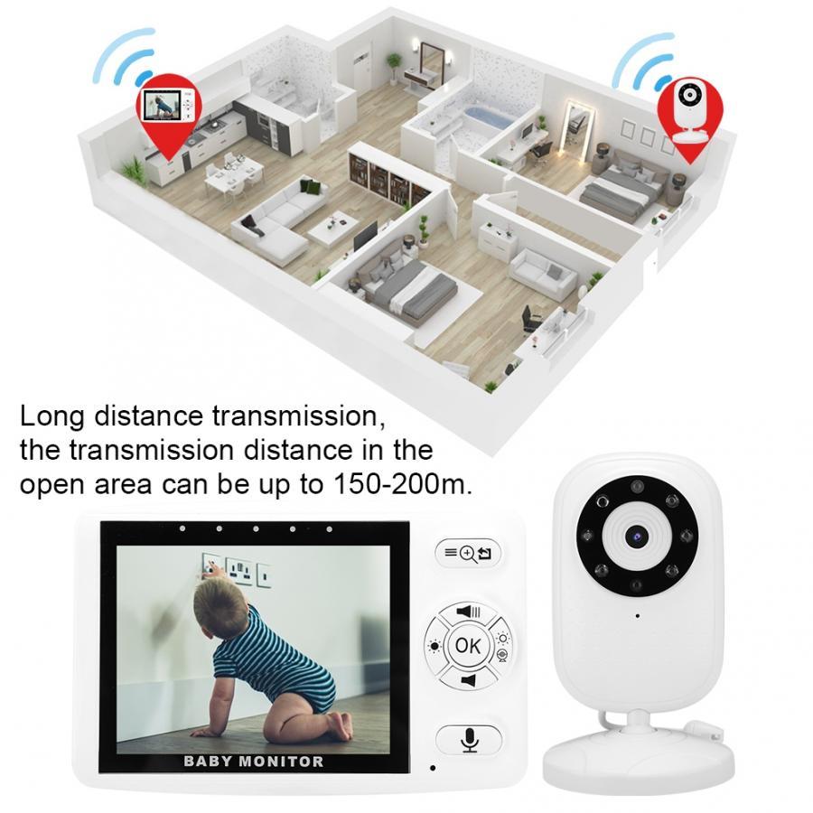 Wireless Baby Monitor – 3.5 Inch Screen with Night Vision & Two-Way Audio