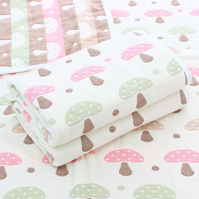 Baby Gauze Towel – 6-Layer Soft Cotton Washcloth for Kids