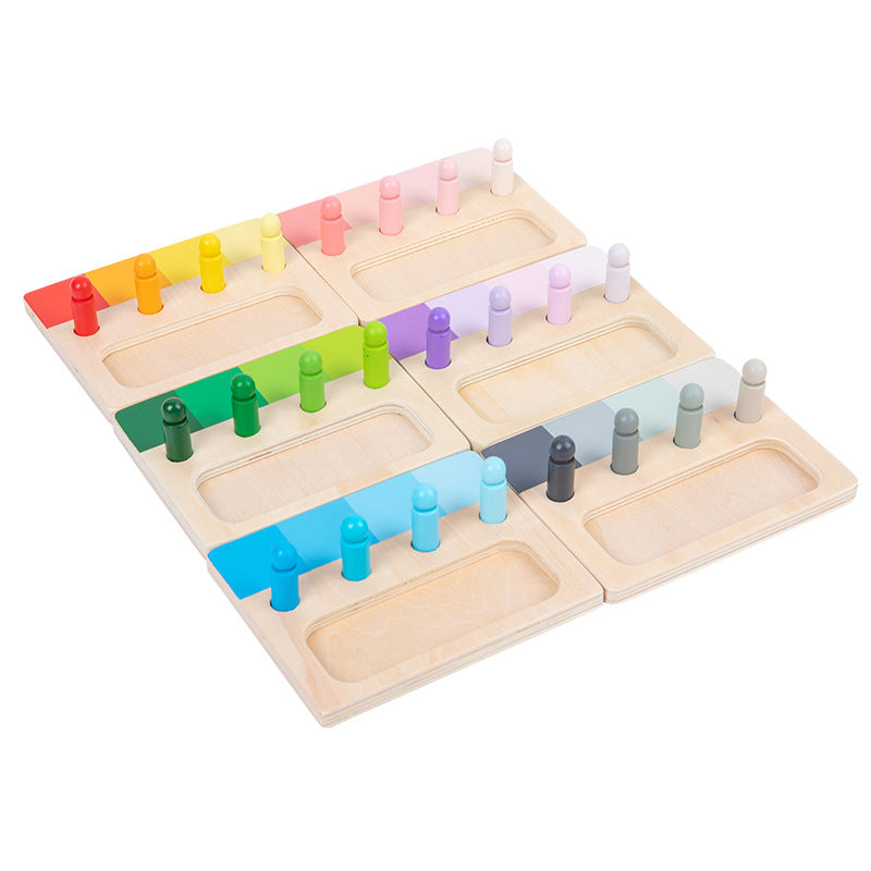 Wooden Sensory Board – Colorful Insert Puzzle for Kids’ Hands-On Learning