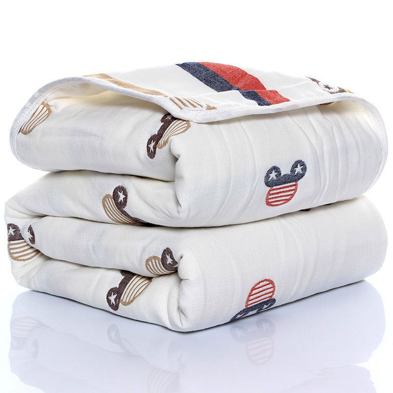 Baby Gauze Towel – 6-Layer Soft Cotton Washcloth for Kids