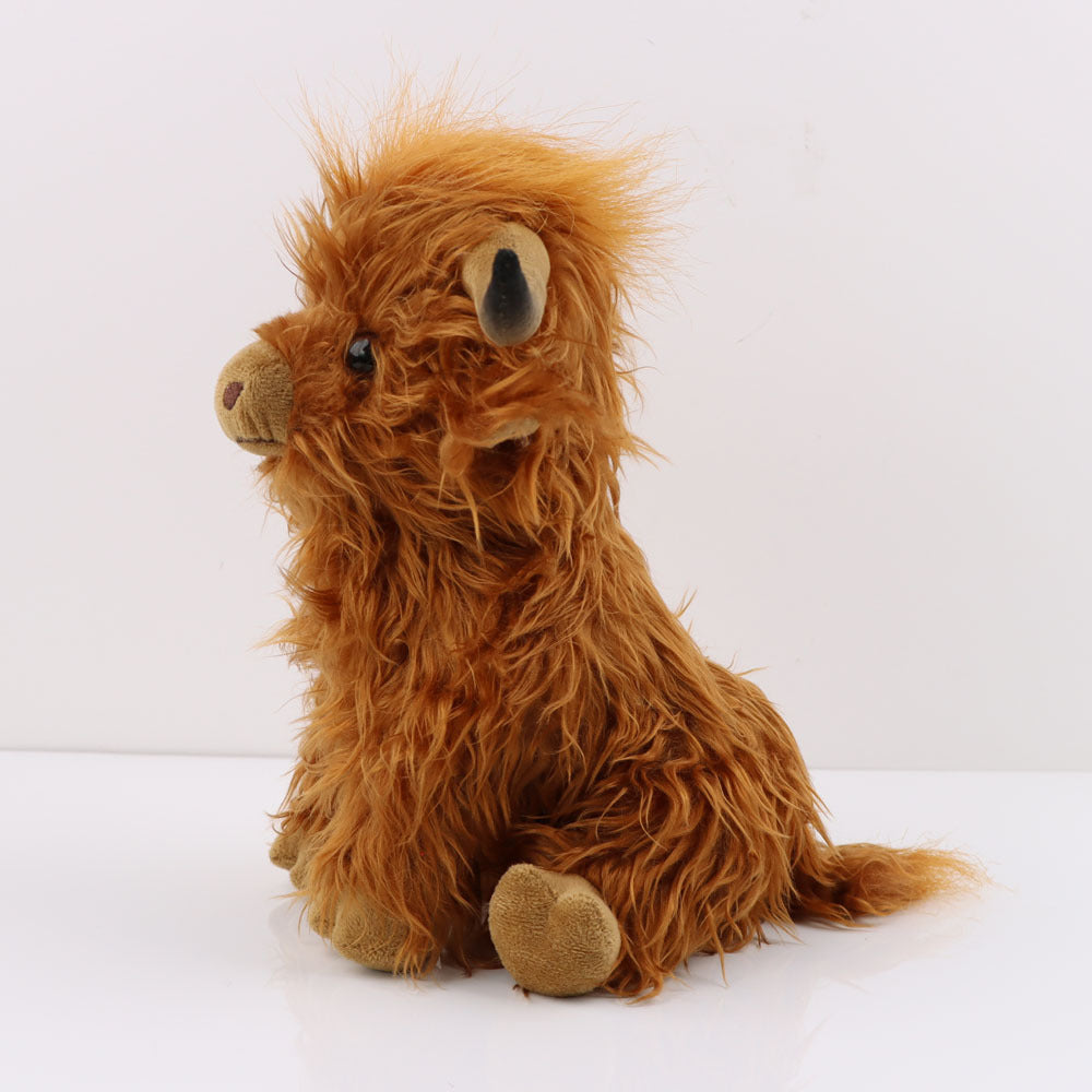 Highland Cow Plush Toy – Long Haired Simulation Stuffed Animal