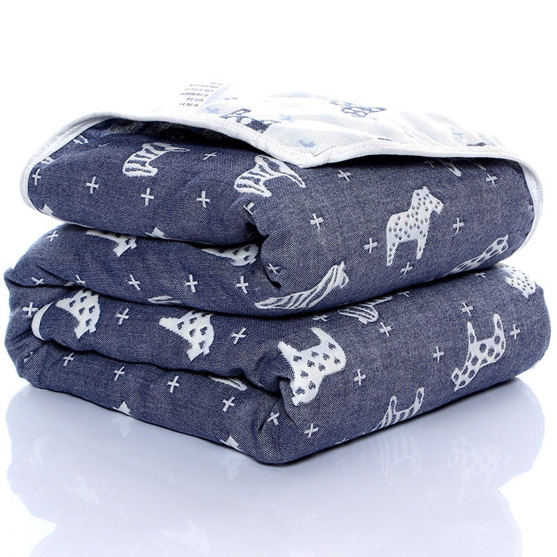 Baby Gauze Towel – 6-Layer Soft Cotton Washcloth for Kids