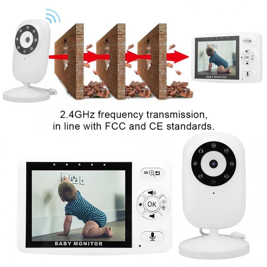 Wireless Baby Monitor – 3.5 Inch Screen with Night Vision & Two-Way Audio