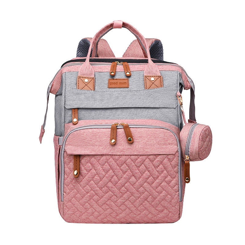 Mommy Backpack with Crib – Stylish and multifunctional large capacity diaper bag.