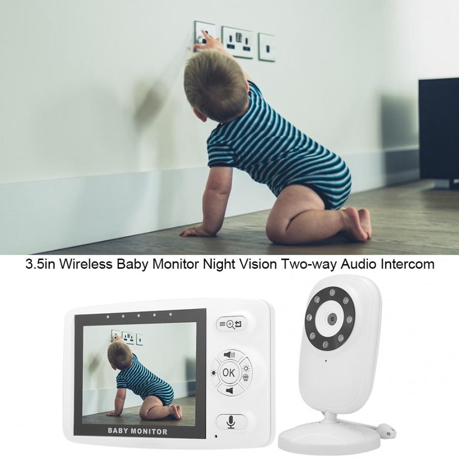 Wireless Baby Monitor – 3.5 Inch Screen with Night Vision & Two-Way Audio