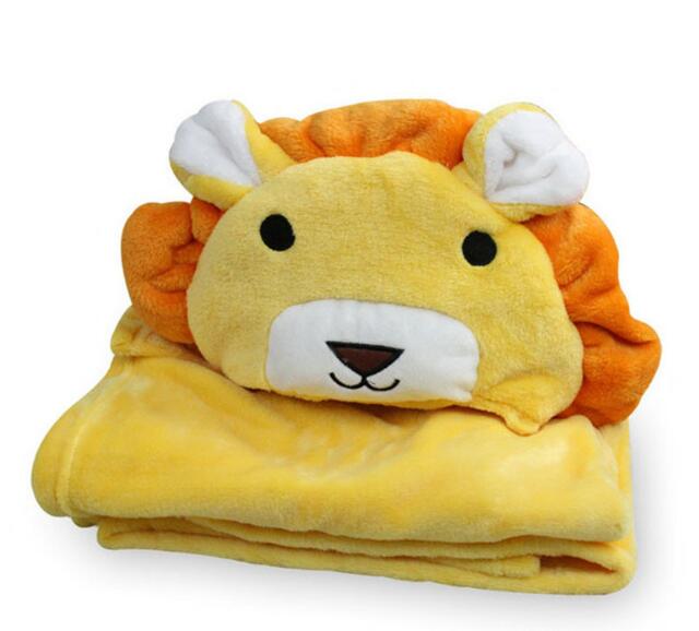 Baby Hooded Bathrobe – Soft Cartoon Animal Infant Towel Robe