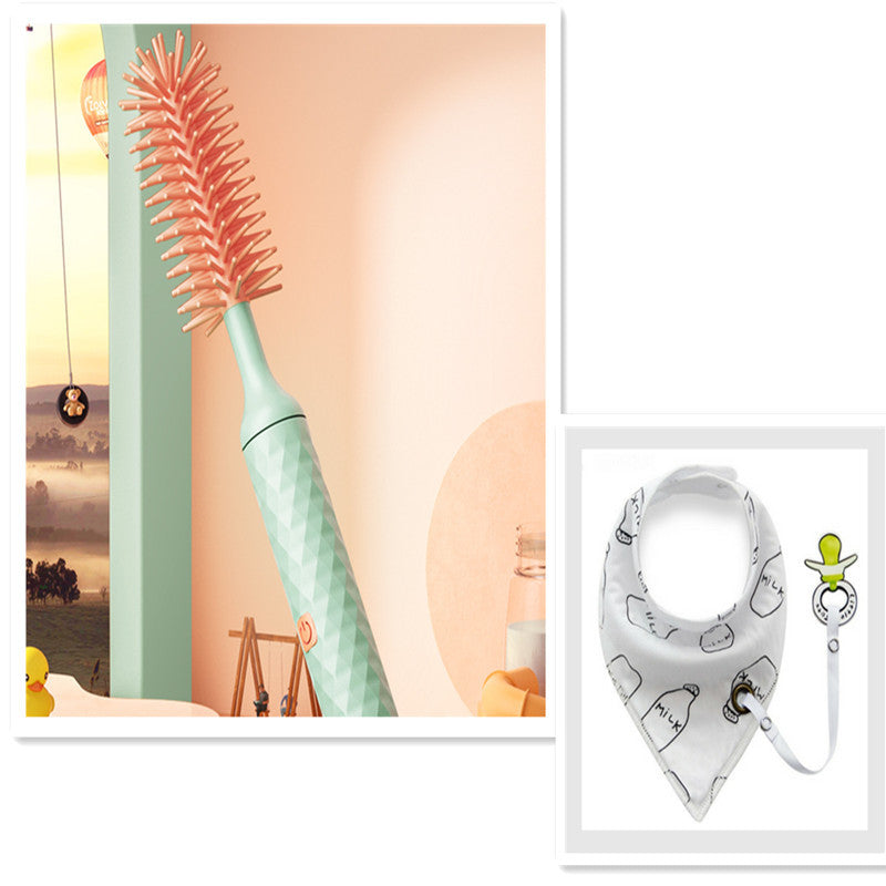 Electric Bottle Brush Set | Silicone Baby Bottle & Pacifier Cleaner
