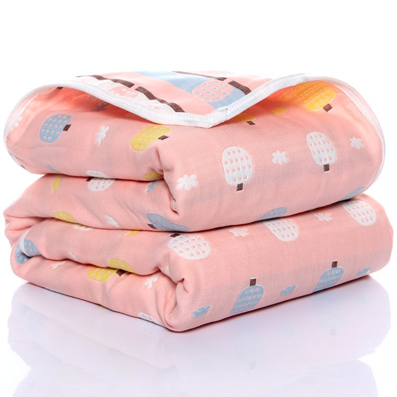 Baby Gauze Towel – 6-Layer Soft Cotton Washcloth for Kids