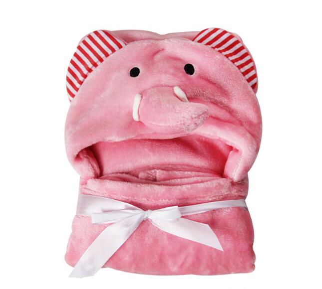 Baby Hooded Bathrobe – Soft Cartoon Animal Infant Towel Robe