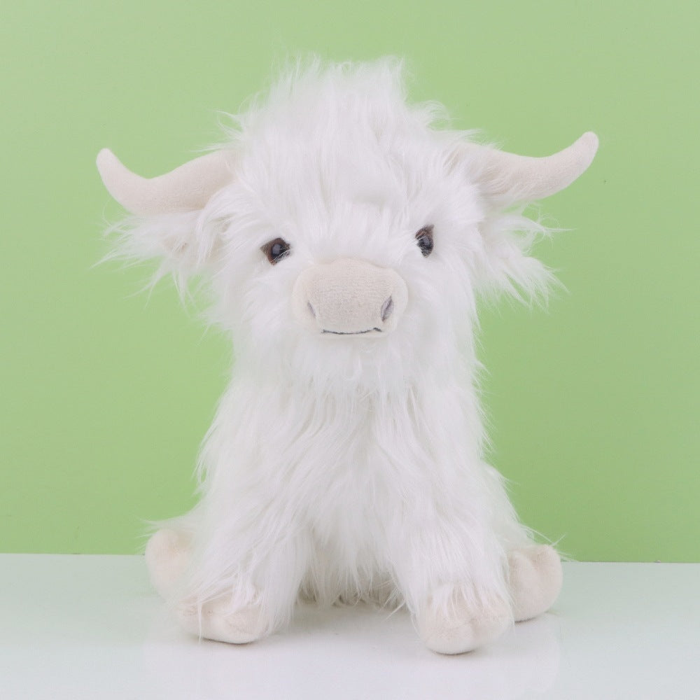Highland Cow Plush Toy – Long Haired Simulation Stuffed Animal