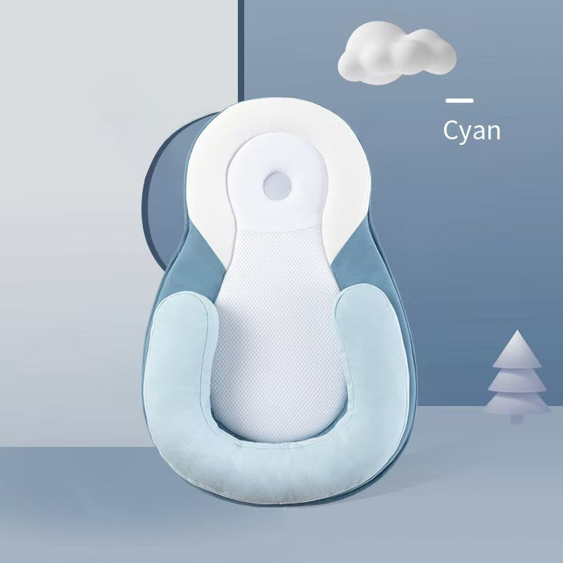 Baby Pillow for Reflux – Adjustable Anti-Milk Overflow Side Sleep Pillow