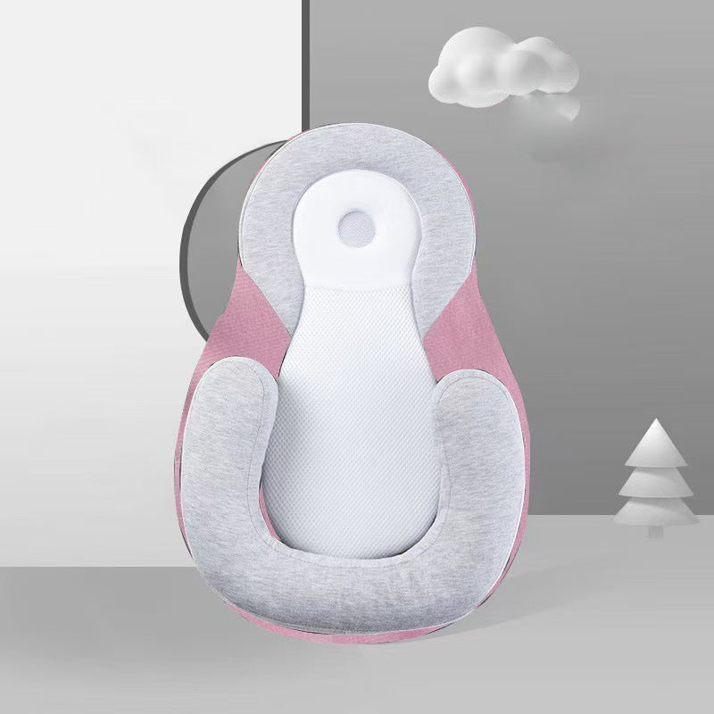 Baby Pillow for Reflux – Adjustable Anti-Milk Overflow Side Sleep Pillow