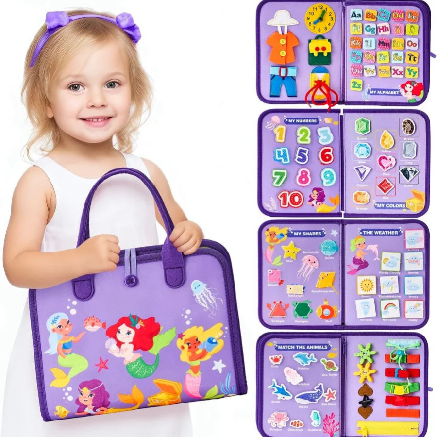 Busy Book for Kids – Sensory Learning & Educational Toy