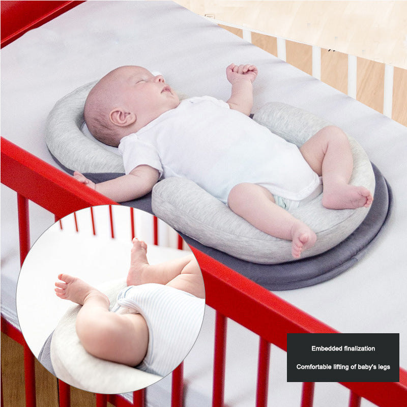 Baby Pillow for Reflux – Adjustable Anti-Milk Overflow Side Sleep Pillow