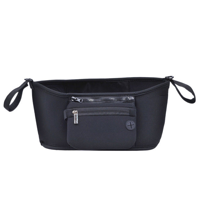 Stroller Organizer Bag – Baby Changing Pram Storage with Bottle & Cup Holder