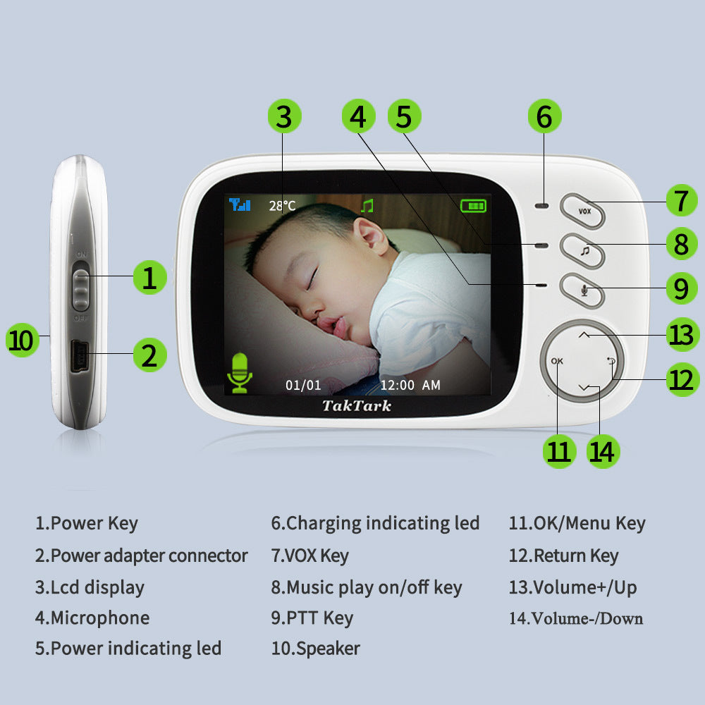 Baby Monitor 3.2” – Digital Video & Intercom