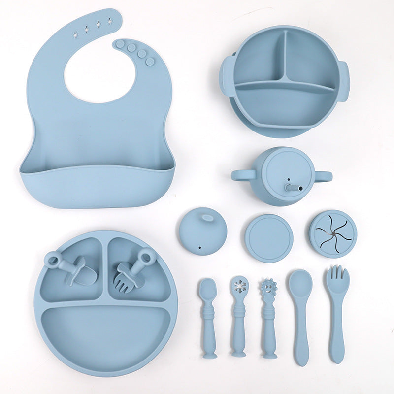 Baby Silicone Tableware Set – 15-Piece Feeding Kit