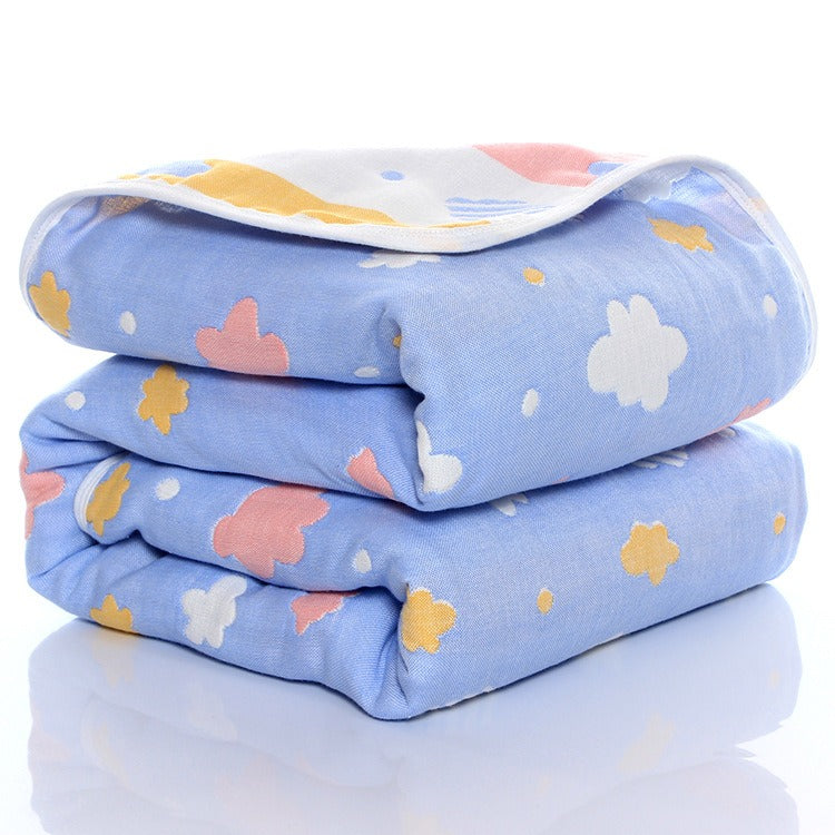 Baby Gauze Towel – 6-Layer Soft Cotton Washcloth for Kids