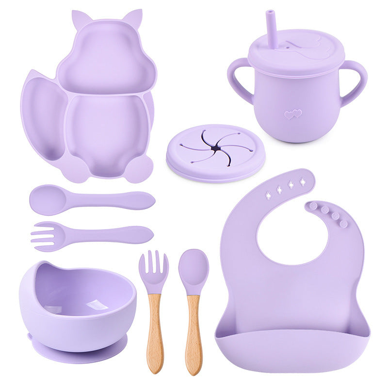 Baby Silicone Tableware Set – 8-Piece Feeding Kit