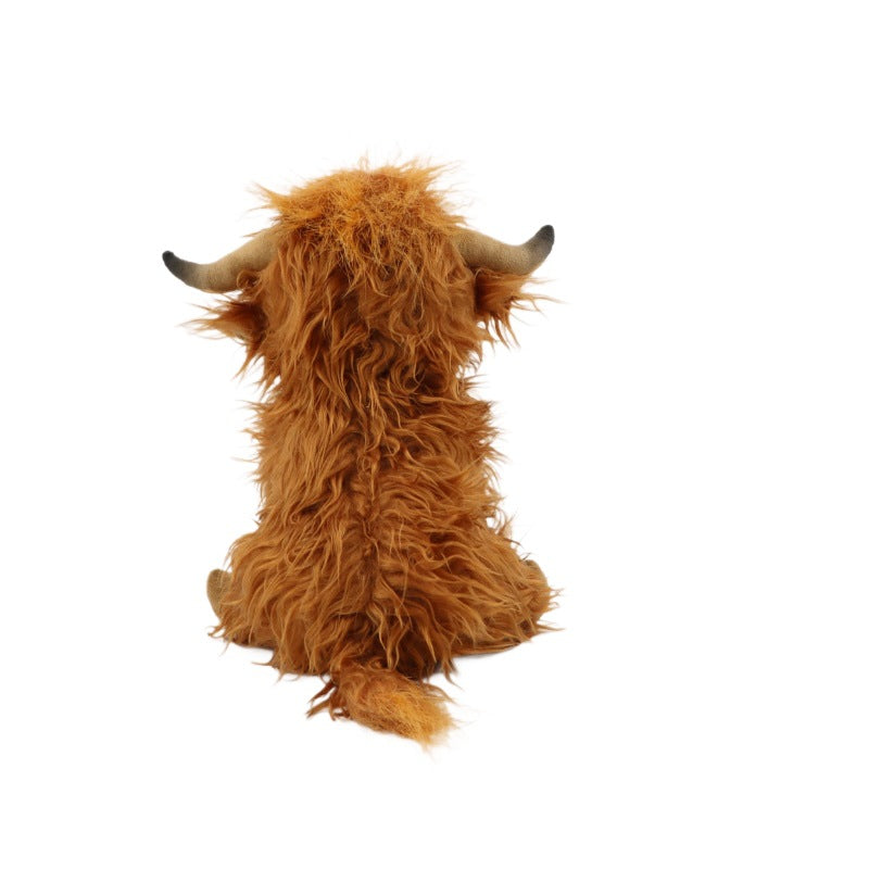 Highland Cow Plush Toy – Long Haired Simulation Stuffed Animal
