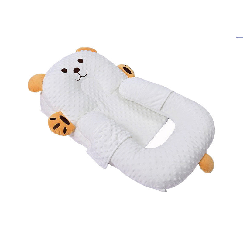 Baby Pillow for Reflux – Adjustable Anti-Milk Overflow Side Sleep Pillow