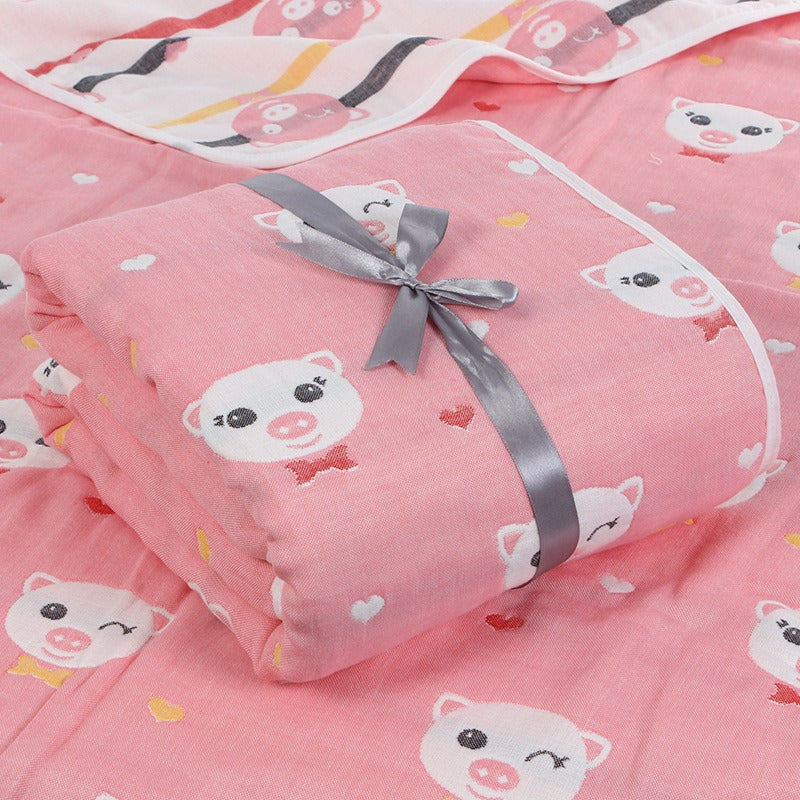Baby Gauze Towel – 6-Layer Soft Cotton Washcloth for Kids
