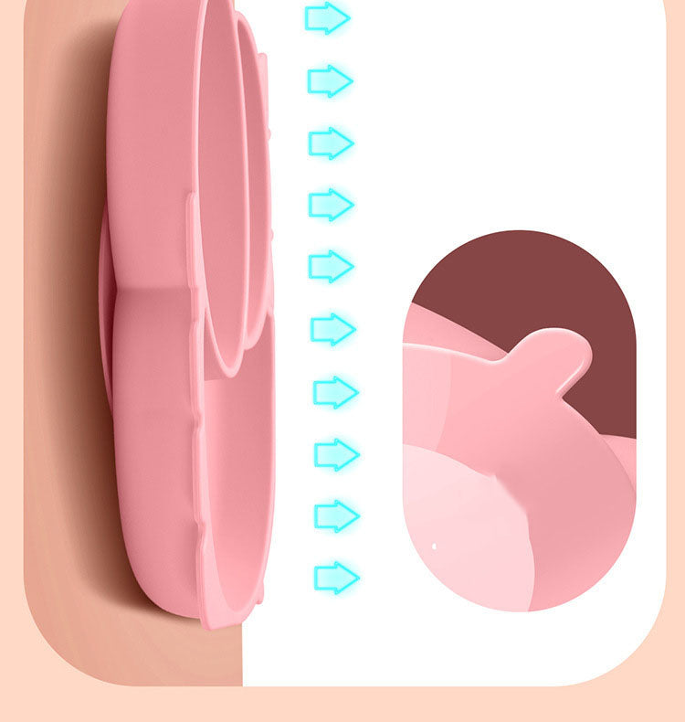 Baby Suction Bowl Set – All-in-One Feeding Tableware with Compartment Plate, Spoon & Fork