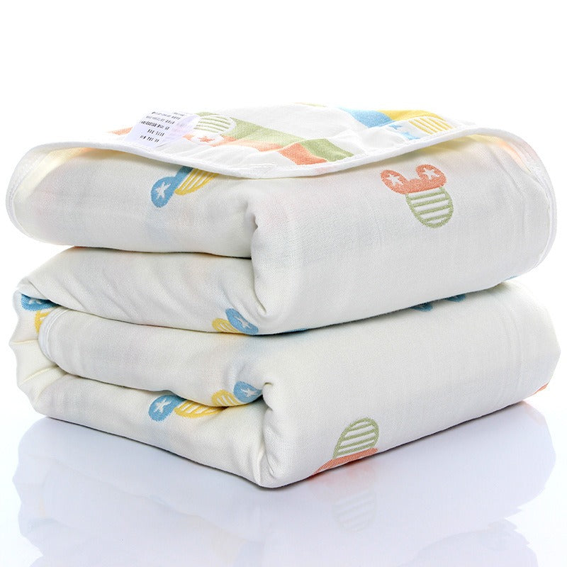Baby Gauze Towel – 6-Layer Soft Cotton Washcloth for Kids