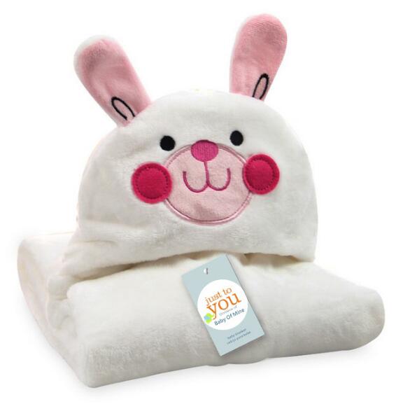 Baby Hooded Bathrobe – Soft Cartoon Animal Infant Towel Robe