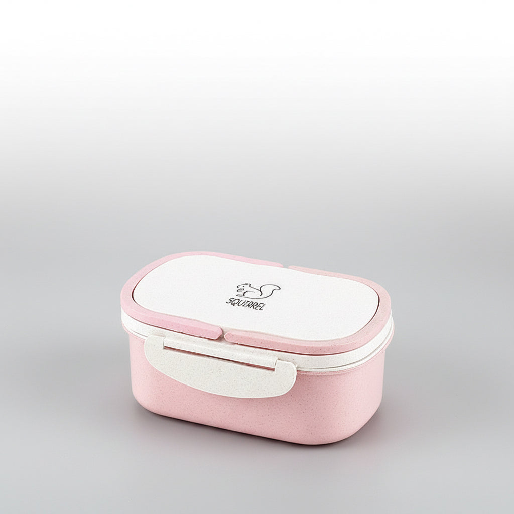 Wheat Straw Lunch Box – Portable 2-Layer Bento Food Storage Container