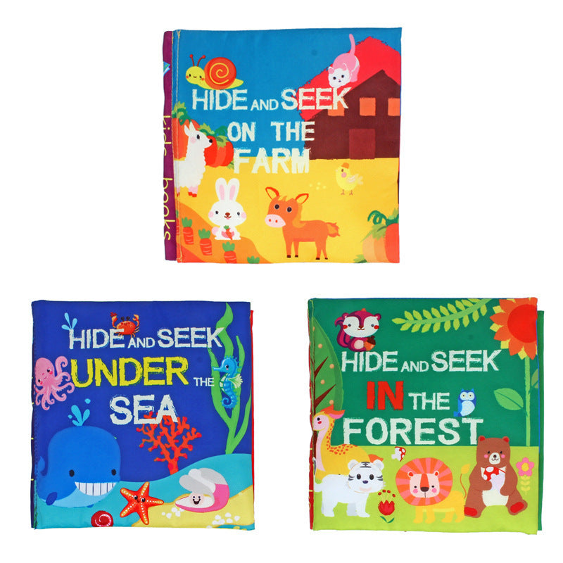 Baby Cloth Book – 3D Washable Soft Book for Toddlers, Tear-Resistant Learning Toy