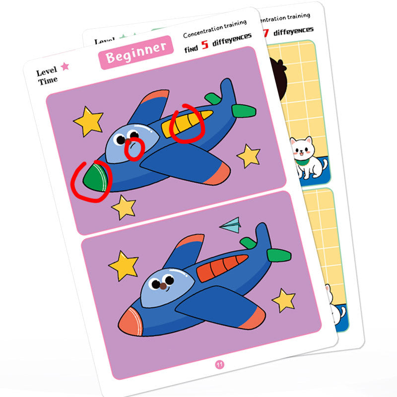 Spot the Difference Card Game – Focus Training Educational Toy for Kids