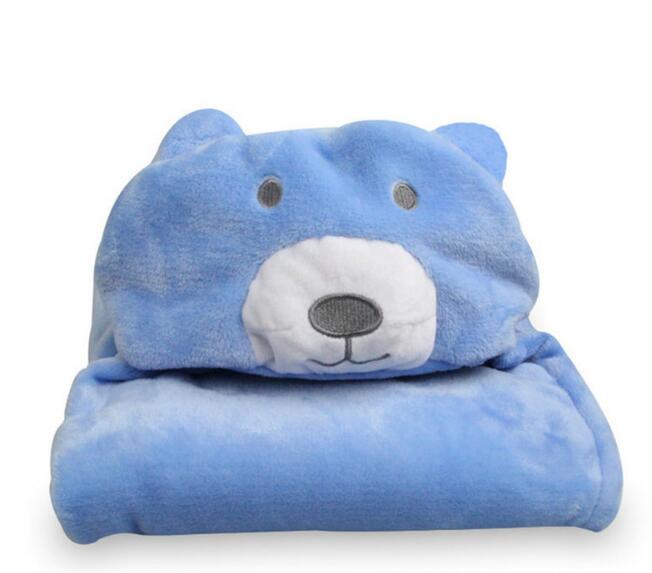 Baby Hooded Bathrobe – Soft Cartoon Animal Infant Towel Robe