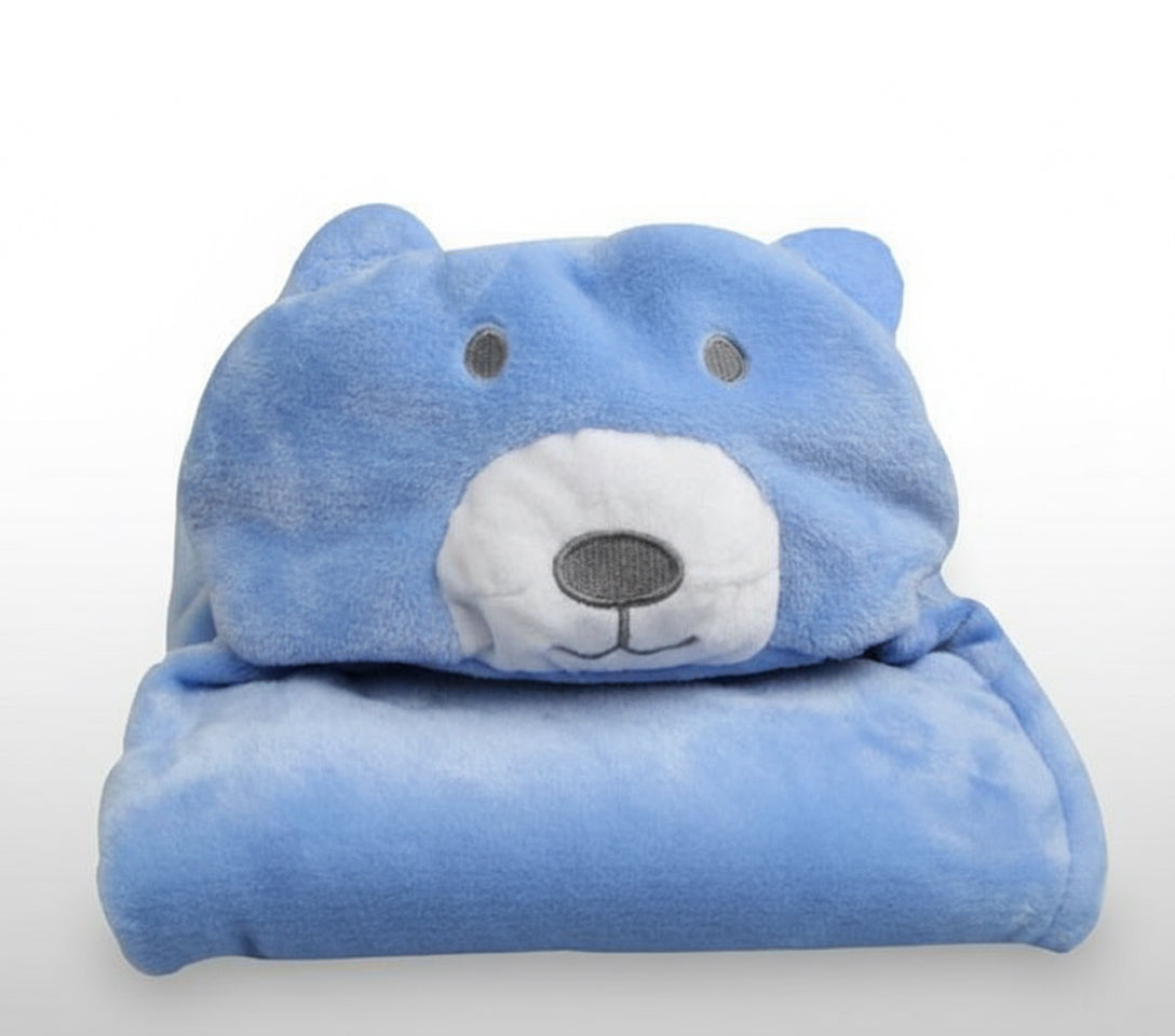 Baby Hooded Bathrobe – Soft Cartoon Animal Infant Towel Robe