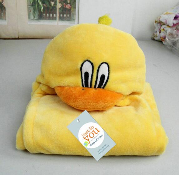 Baby Hooded Bathrobe – Soft Cartoon Animal Infant Towel Robe