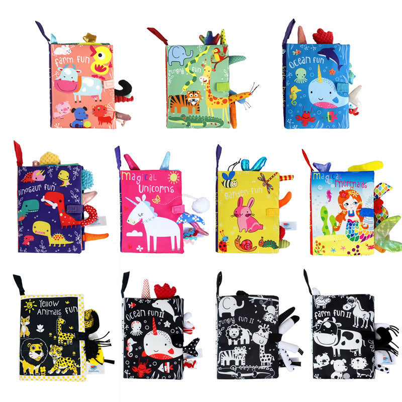 Baby Cloth Book – 3D Washable Soft Book for Toddlers, Tear-Resistant Learning Toy
