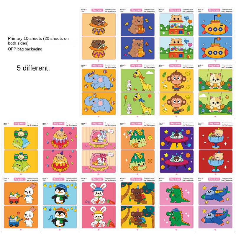 Spot the Difference Card Game – Focus Training Educational Toy for Kids