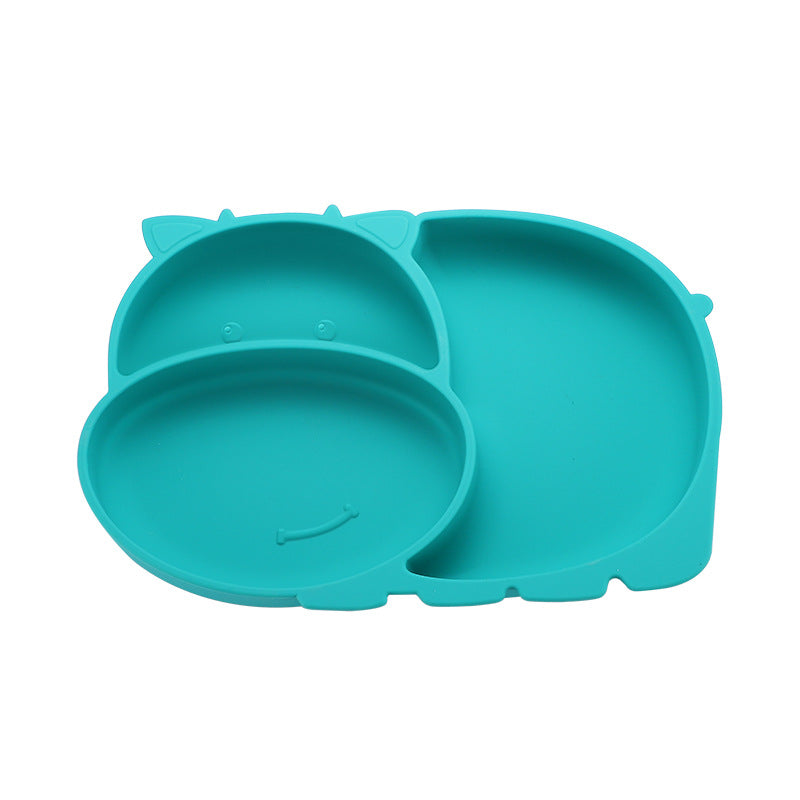 Baby Suction Bowl Set – All-in-One Feeding Tableware with Compartment Plate, Spoon & Fork