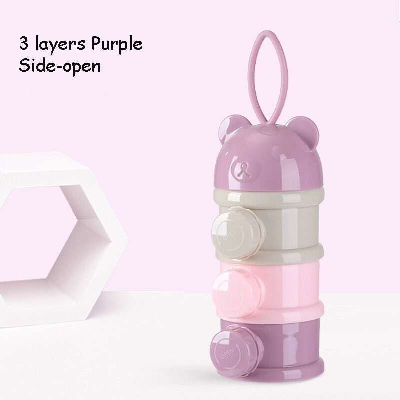 Baby Food Storage Box – 3/4 Layer Bear Style Milk Powder & Snack Container