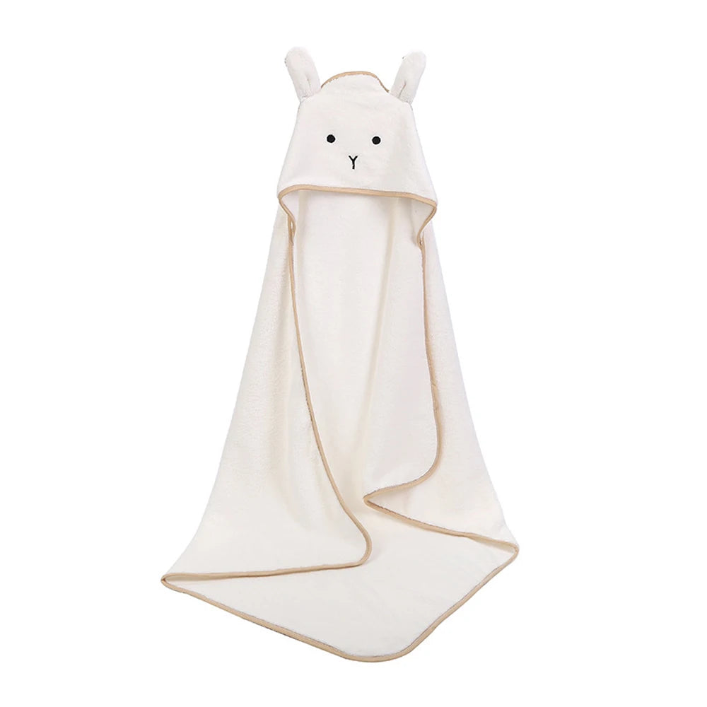 Baby Hooded Bath Towel – Soft Poncho Fleece Infant Towel Blanket