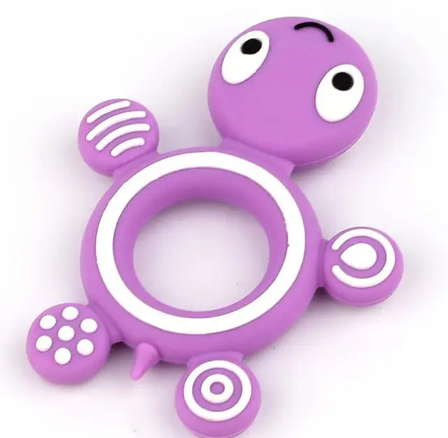 Turtle Silicone Teether – BPA-Free Baby Teething Necklace Pendant